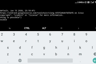 Python running in termux android app.