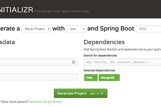Building a Restful Web Service Using Spring Boot, Spring Initializer, MongoDB and Swagger
