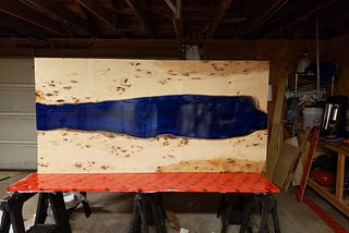 DIY Epoxy Resin River Table— Garage Workshop