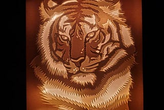 Tiger 1 — Paper Cutting Light Box — LightBoxGoodman