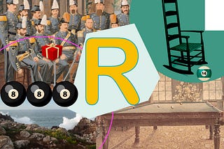 Collage based on the letter R