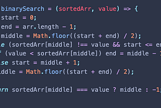 Searching Algorithms: Binary Search (Javascript)