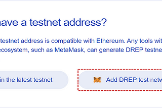 Instructions For Retrieval of DREP Chain Testnet Tokens