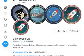 Image of the Twitter profile for Deliver Con UK