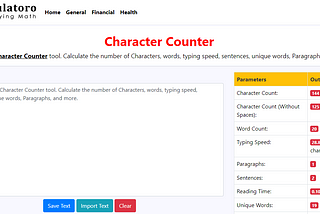 Character Counter