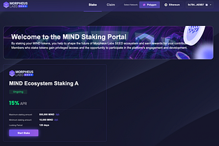 MIND Staking Portal Guide