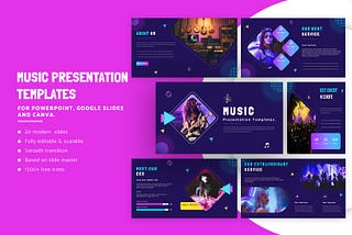 Free Music Presentation Template for PowerPoint, Google Slides & Canva
