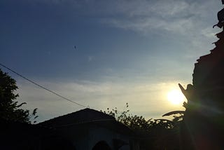 Langit sore itu.