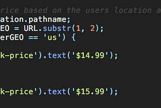 Different GEOs = Different $$ = JS for a fix