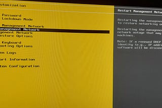 ESXi host not reachable after an electricity outage.