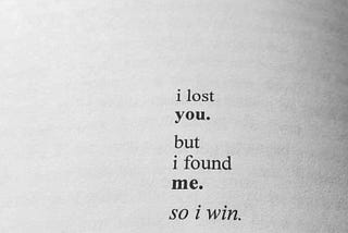 “La la lost you.”