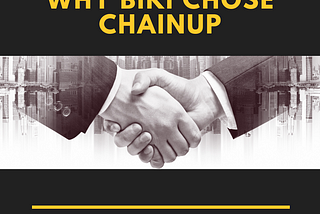 Why BiKi and ChainUP are working together?