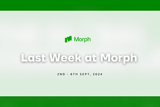 A Week in the Life of a Morph-er: