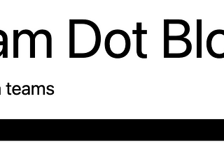 designteam.blog — why & how