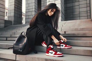 Red And White Dunks – Medium