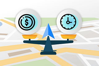 Google maps and other maps need to be updated for cost and time trade-off in route decisions
