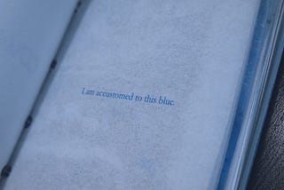 年末·限量·預購：我的第一本手工 zine 《Collecting Blue》