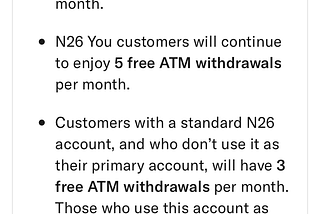 Kicking customers when they are down? Some thoughts on the new N26 fees.