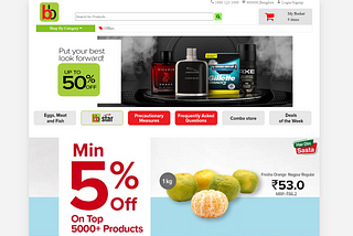 BigBasket clone using pure HTML, CSS & JS