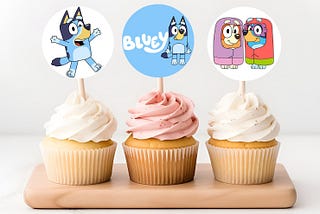 Bluey | 2" Cupcake Toppers | INSTANT DOWNLOAD Digital File