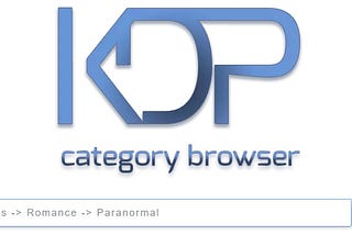 A simple way to browse through KDP publishing categories