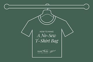 Go #PlasticFree with a No-Sew T-shirt Bag