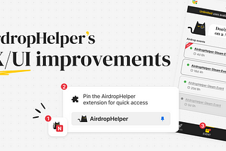 AirdropHelper UX/UI Updates!