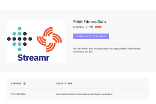 Sell personal fitness data on the Streamr Marketplace *without code*