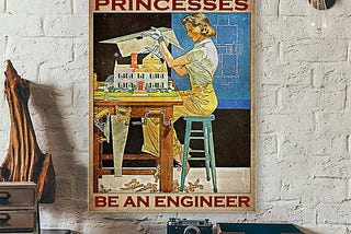 BEST PRIVE Poster Girl In a world full of princesses be an engineer