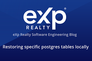 Restoring specific postgres tables locally
