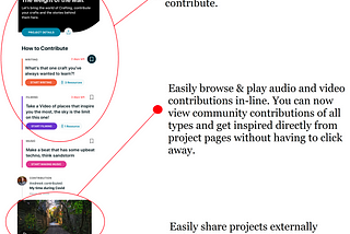 Redesigned Project Pages Now on iOS & Coming Soon To Android