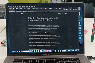 Effortless Contributions: Computers, Environment, and Social Causes