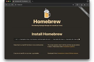 Developers, be careful when installing homebrew