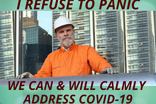 I refuse to panic, and here is why I encourage you to refuse to panic.