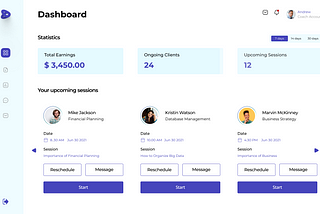 Viveka — 1:1 Coaching Platform — A product design case study.