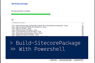 Sitecore Docker Tools — Building support package through Powershell