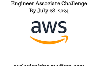Save 33% And Join the AWS Data Engineer Associate Challenge By July 28, 2024