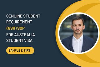 GSR SOP for Australia Student Visa