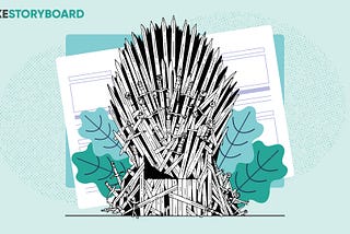 Storyboard of an episode of Game of Thrones