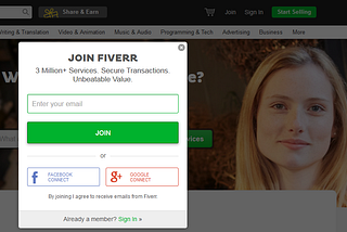 fiverr account join