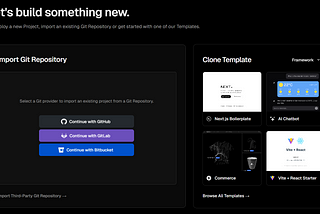 Vercel screenshot from website