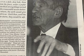 Interview with Elie Wiesel