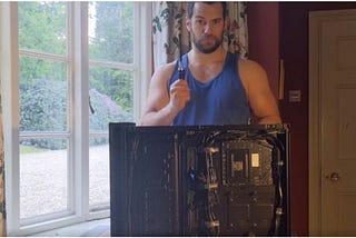 Henry Cavil Building a PC Is The Hero We All Need Right Now