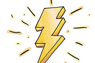 A lightning bolt