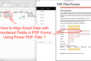 Seamlessly Align Excel Data with Unordered Fields in PDF Forms Using Power PDF Filler: A Quick…