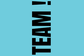 There is an “I” in team