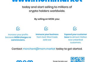 Launch your Blockchain Merchant Store on MOM.market