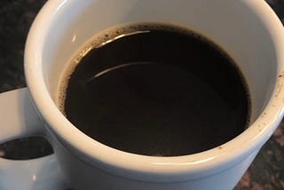 On drinking black coffee