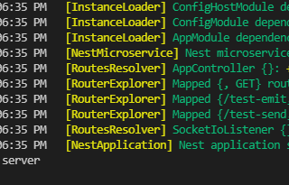 Implement simple Socket.io-client to Nestjs microservice