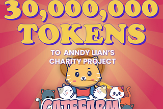 CateFarm donates to Anndy Lian’s charity project